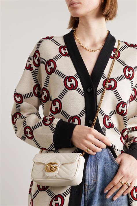 gucci white super mini gg marmont bag|gucci marmont mini crossbody bag.